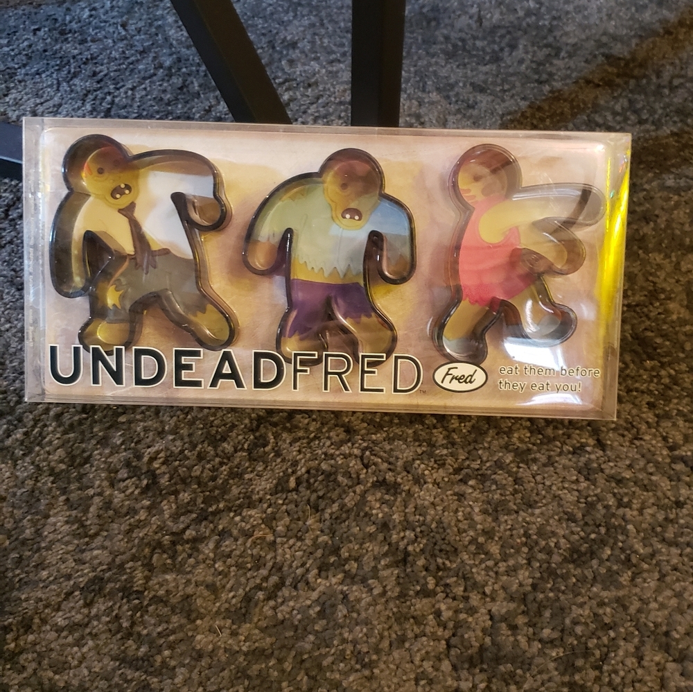 Undead Fred zombie cookie cutters